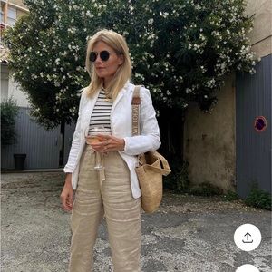 Rails racer tank in sailor stripe navy size small